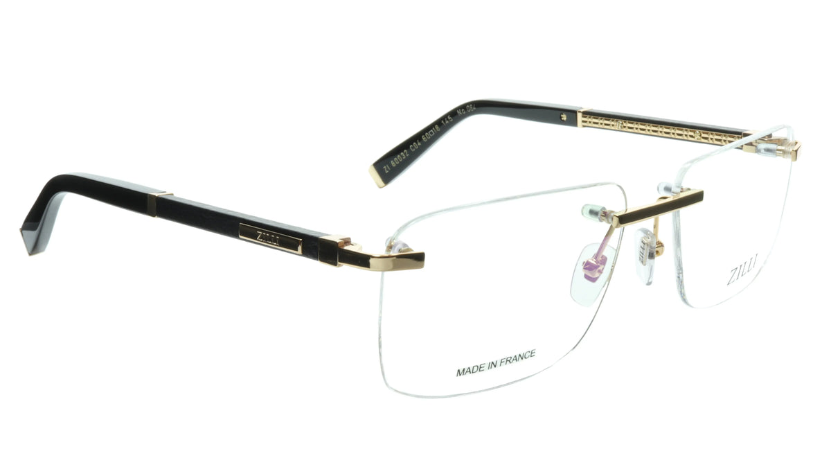 Rimless Eyewear High Titanium with Leather Quality Made and Real ZILLI