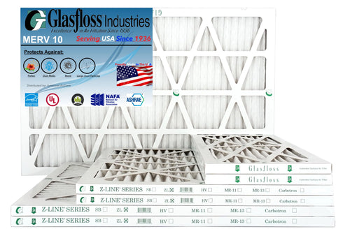 '- - or USA. Home MERV Made HVAC - - Pleated 10 Filter Glasfloss (Pack The AC Office Filter Air - 6) Furnace Filter In - or of Air 15x20x2 2" Air