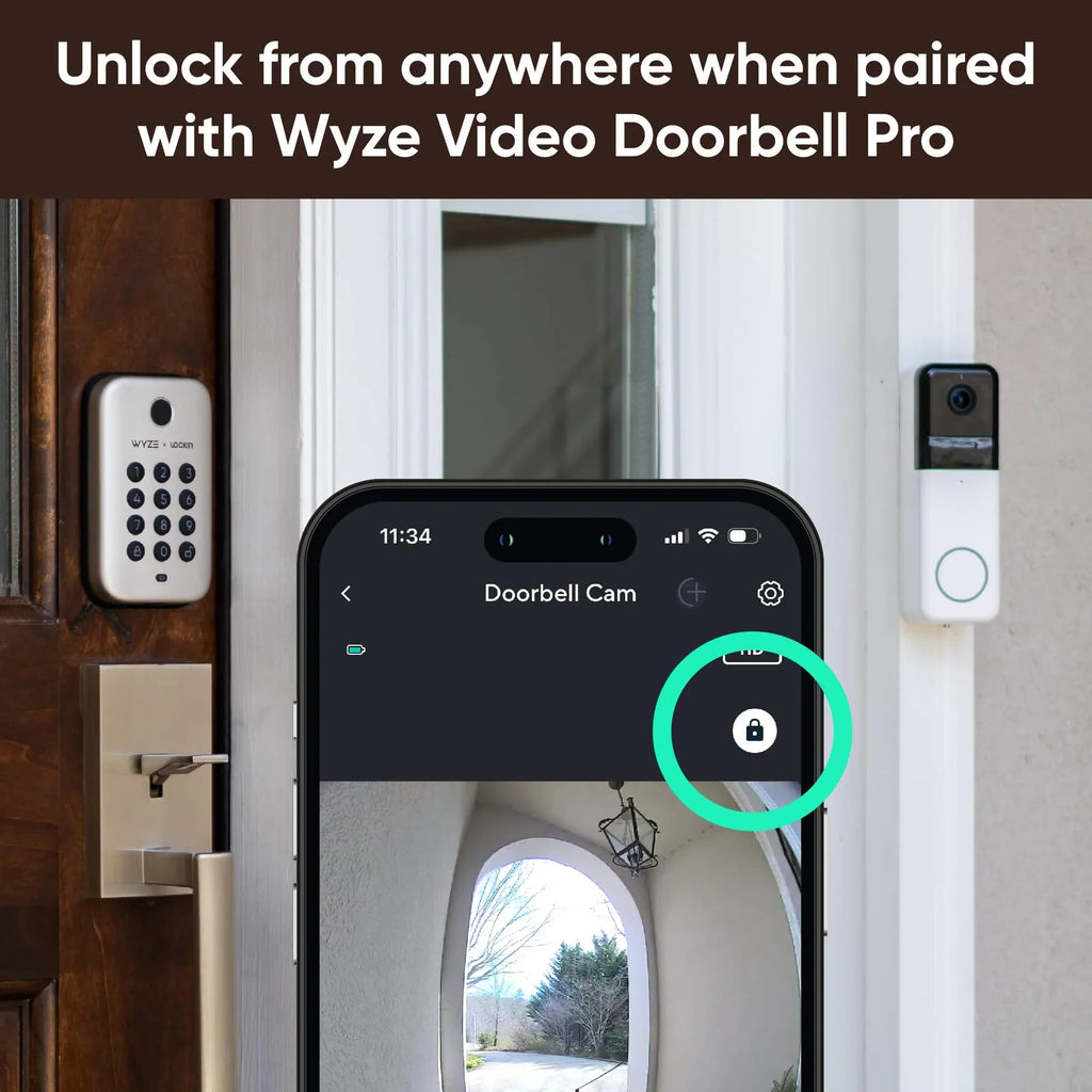 Wyze Lock Bolt Satin Nickel (Refurbished) Restored
