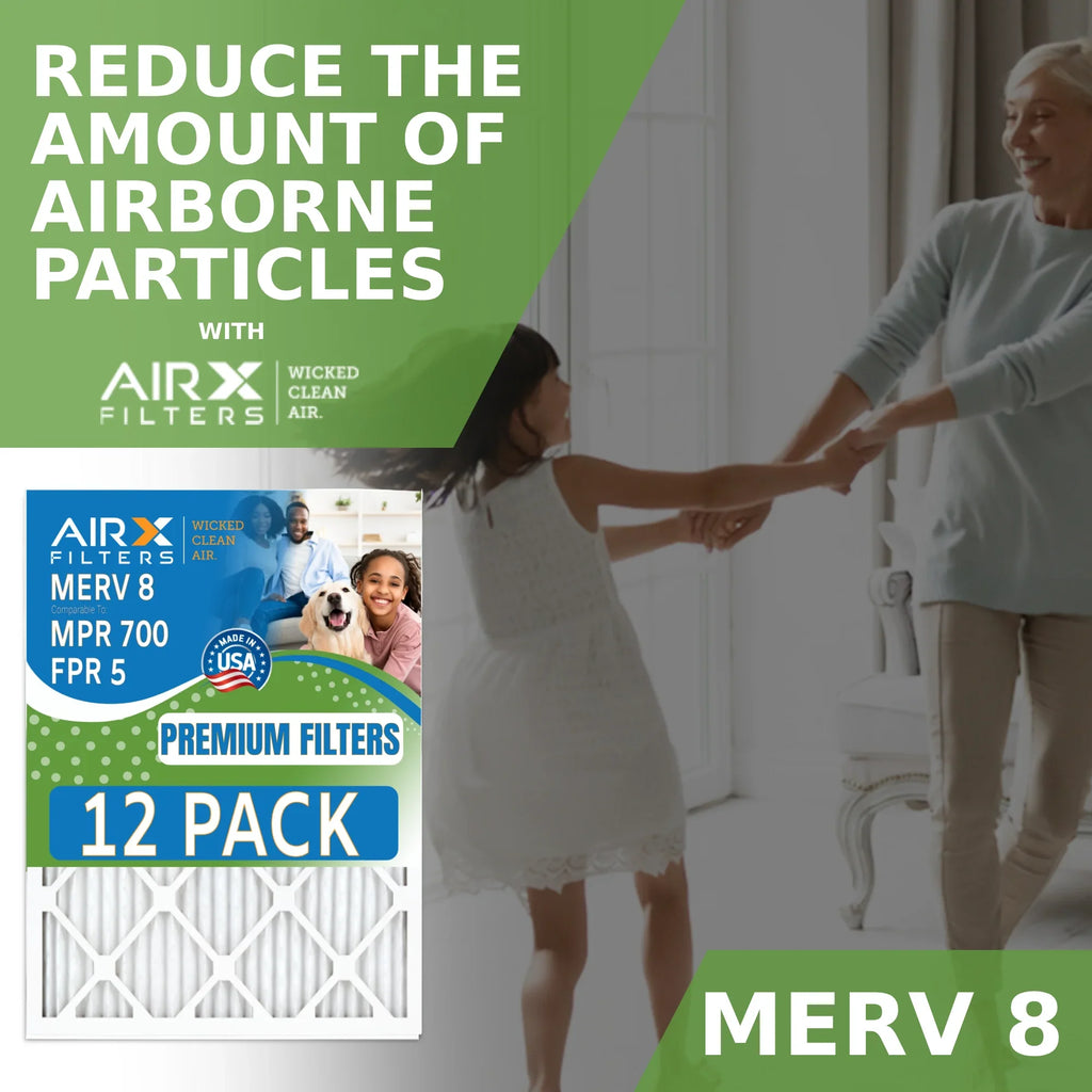in USA MPR FILTERS MERV AIRX Air & 18x24x1 - Filters Filter to of Furnace by Rating, FPR 12 8 5 Pack 700 Comparable Made AIR. WICKED CLEAN
