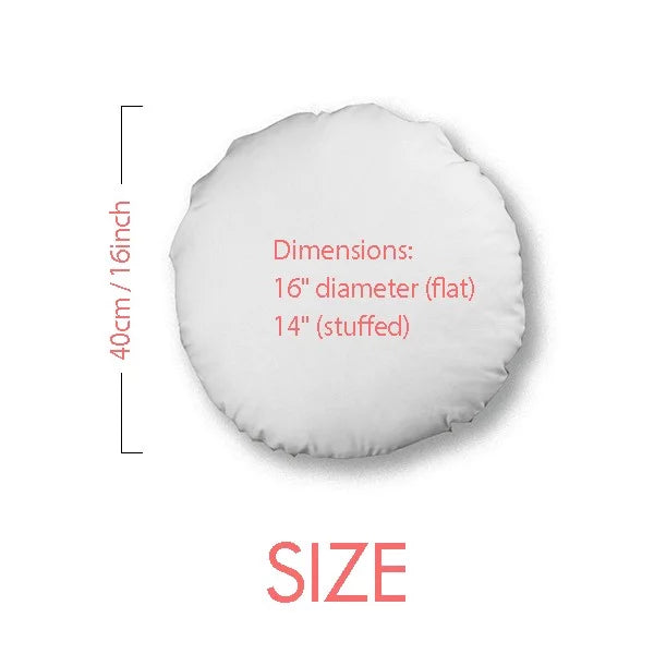 Home Round Decoration Flag Throw Cap Facial Cushion Head Italy Pillow Makeup