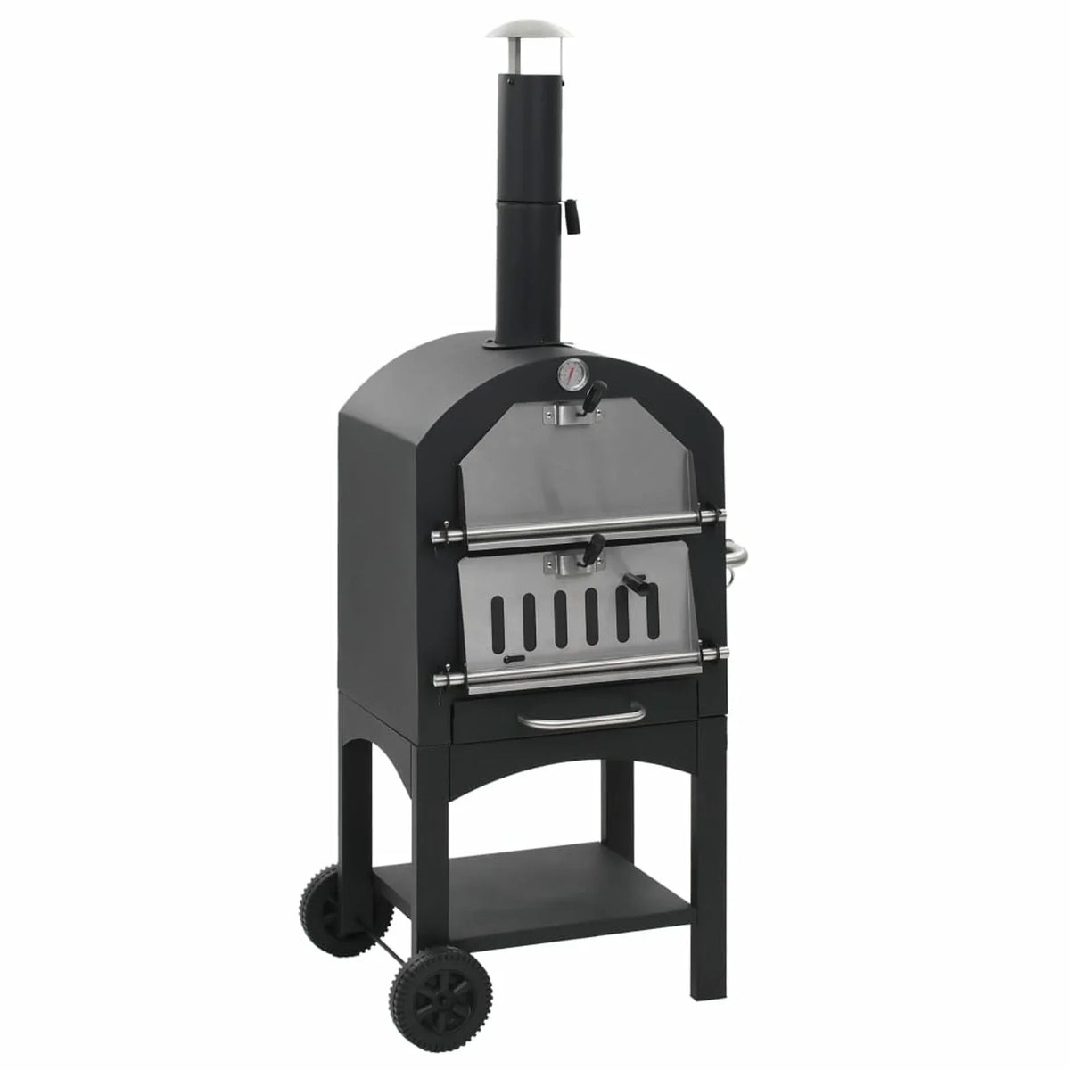 Charcoal Fireclay Suzicca Pizza Fired Stone with Oven