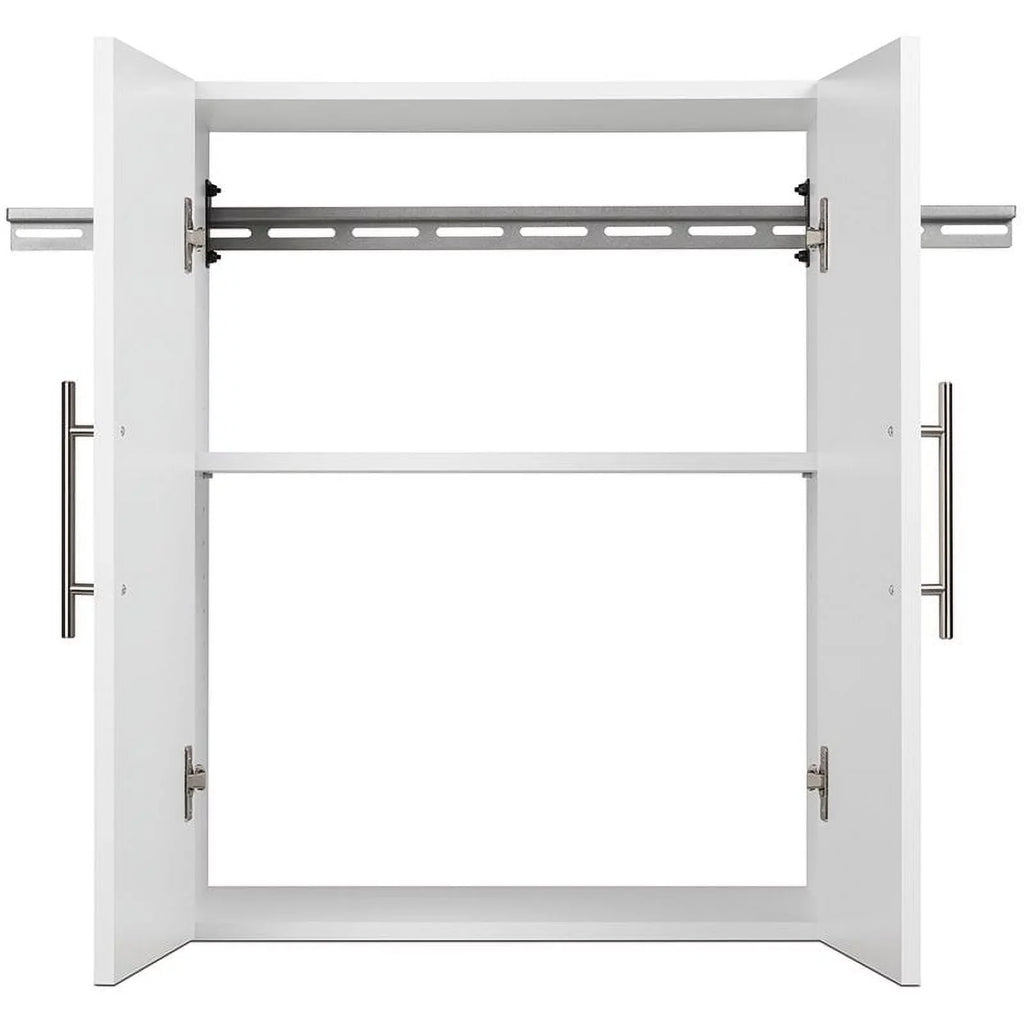 in Square Cabinet Set Mounted Home Garage Wall Piece 2 White