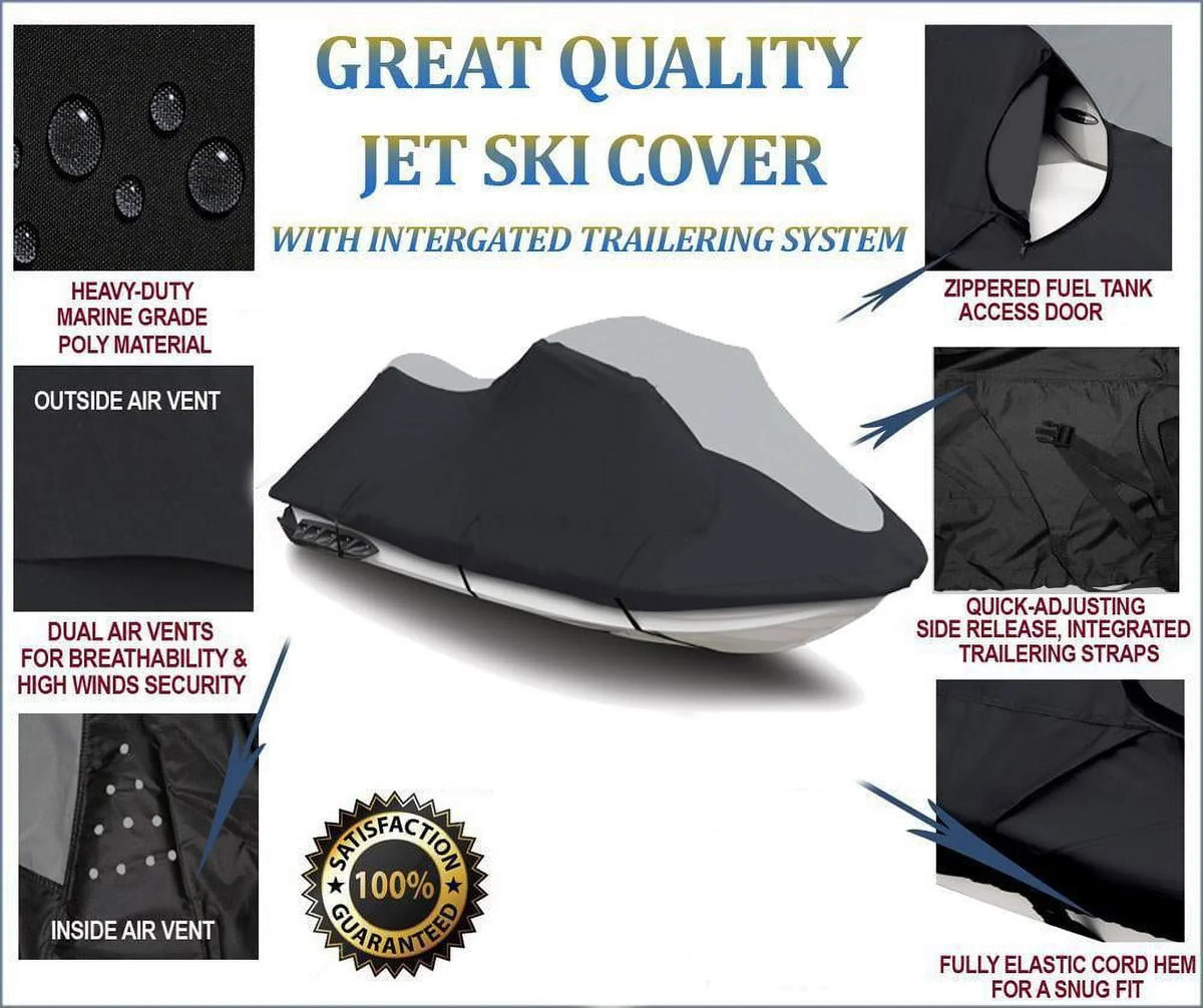 Compatible Pro SUPER JET Limited 785 Seater Polaris Cover 2001 HEAVY-DUTY PWC 600D 1-2 for SKI