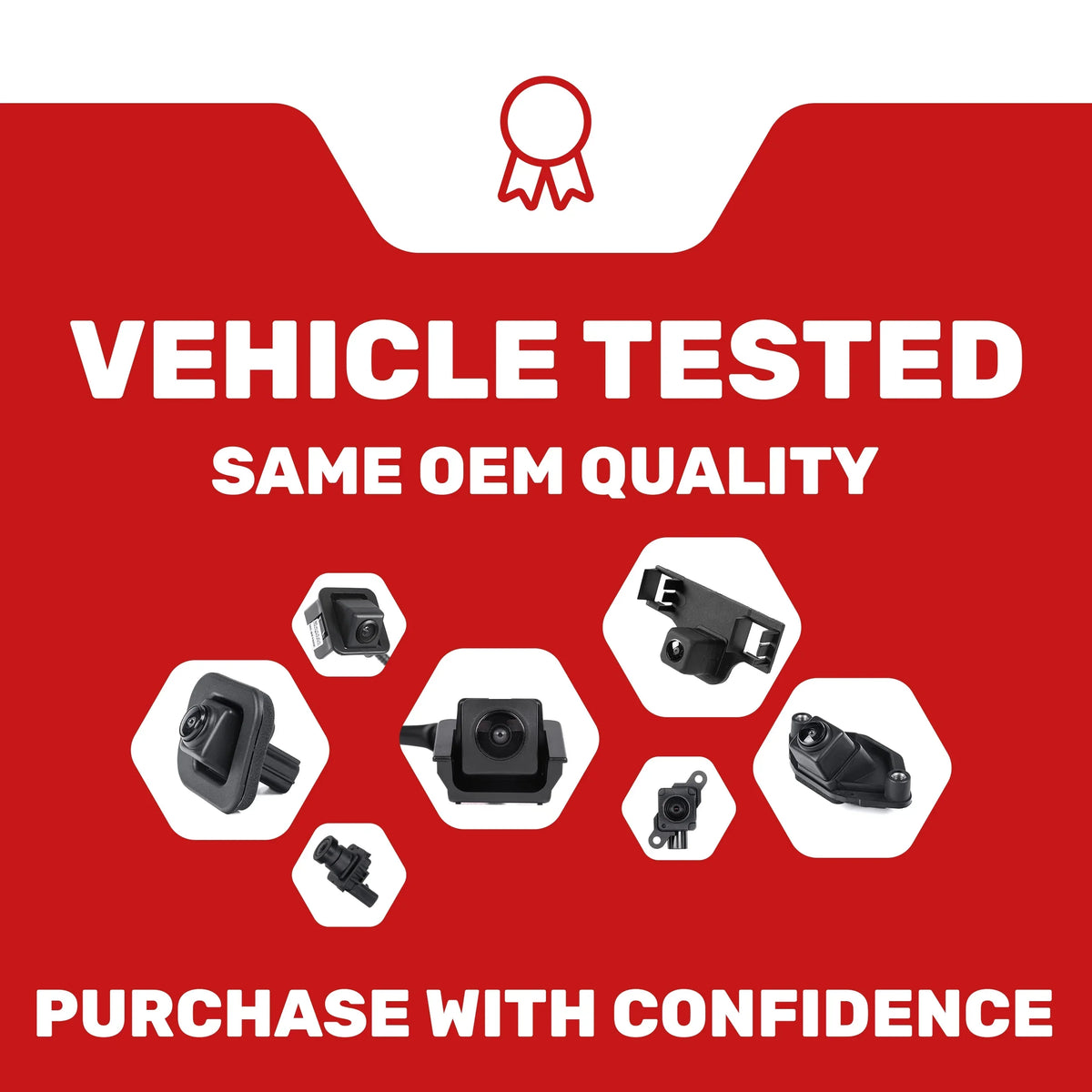 OE Rear Tailgaters Camera View Replacement Master Backup Challenger Part Dodge # for 4672760AB, (2015-2019) 4672760AC