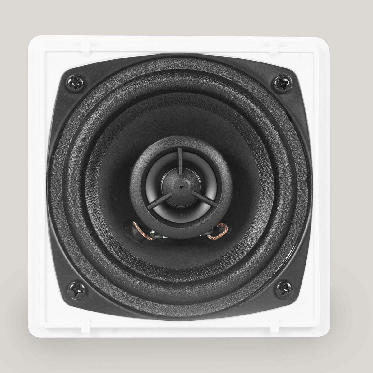 Restaurant White 3.5" Swivel Mount Wall 70v 4 Speakers Cube Rockville Commercial
