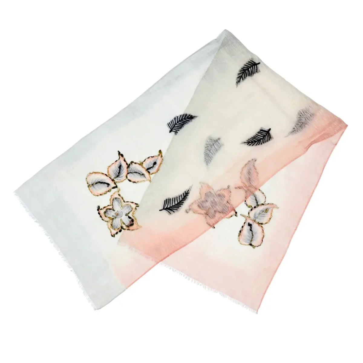 Silk Cream Scarf and Aventura in and Byron Pink Sidney Cotton