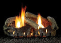 IP Oak VF Burner, Glaze Stacked 24" with Aged LP Slope Logset