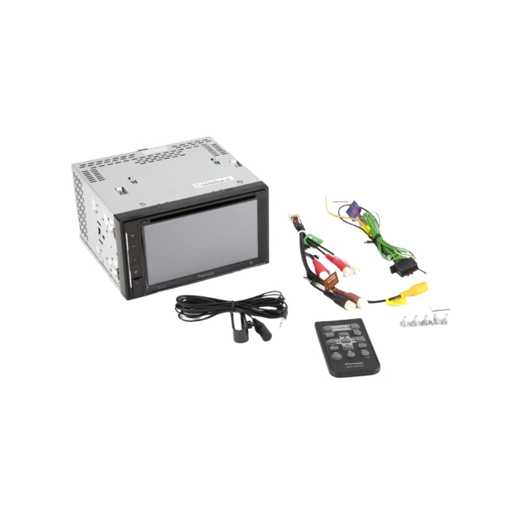 Car Camera, and Kit - w/OEM Kit DVD Radio KIT2128 for Double Stereo - with Dash Din Bluetooth 2007 Touchscreen / Installation Bundle Chrysler Backup Pioneer DVD Nav Multimedia Aspen