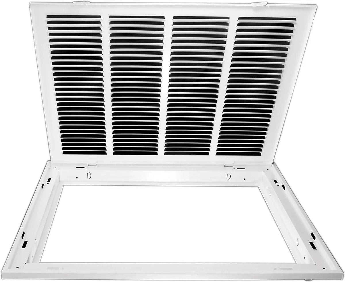 1 X Face/Door Grille X Filters Removable Cover - (2-3 Dimension: Duct Delivery) [Outer Steel 22.5"W Day Business For - 16.5" Return HVAC 14" H] Grill Filter Inch