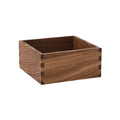 Rustic Wooden Storage Box - Durable Square Design for Organizing