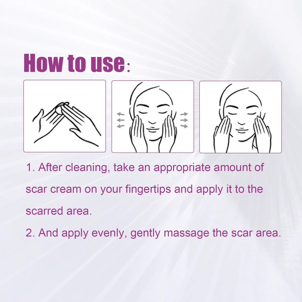 Scar Scar Removal Repair Scar Skin 50ml Repair Cream 2PCS and Cream Removal
