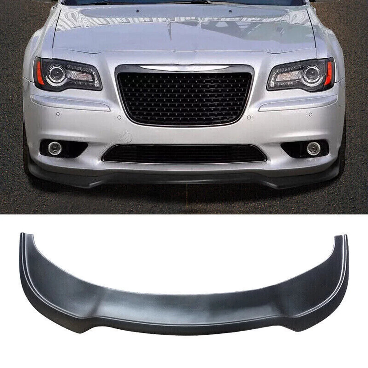 Bumper 2015-2022 Lower Black Lip Front for Sedan 300 SRT Chrysler NINTE Matte