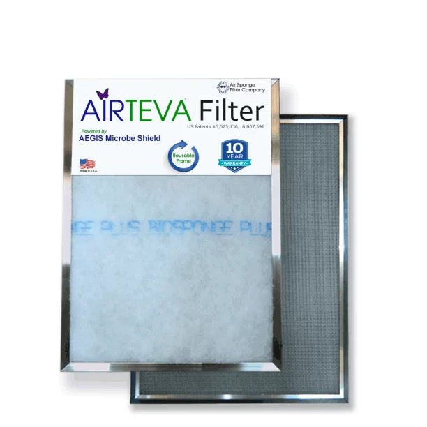 21 Pad Airteva 1) Replacement Plus 17 x 3/4" Filter Actual 21 AC, x x Biosponge (1) 17 With Furnace Size: x