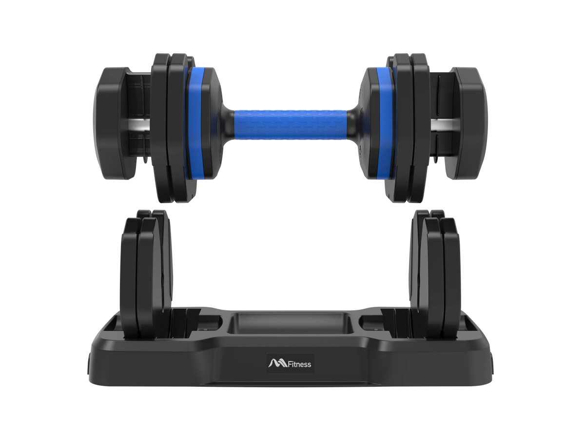 Dumbbell Handle Workout 55lb Set for with with Fast Turning by Full Dumbbell of - Body Anti-Slip x2 Weight Tray, Exercise 2 Fitness Suitable Dumbbell Adjust Adjustable Handle,