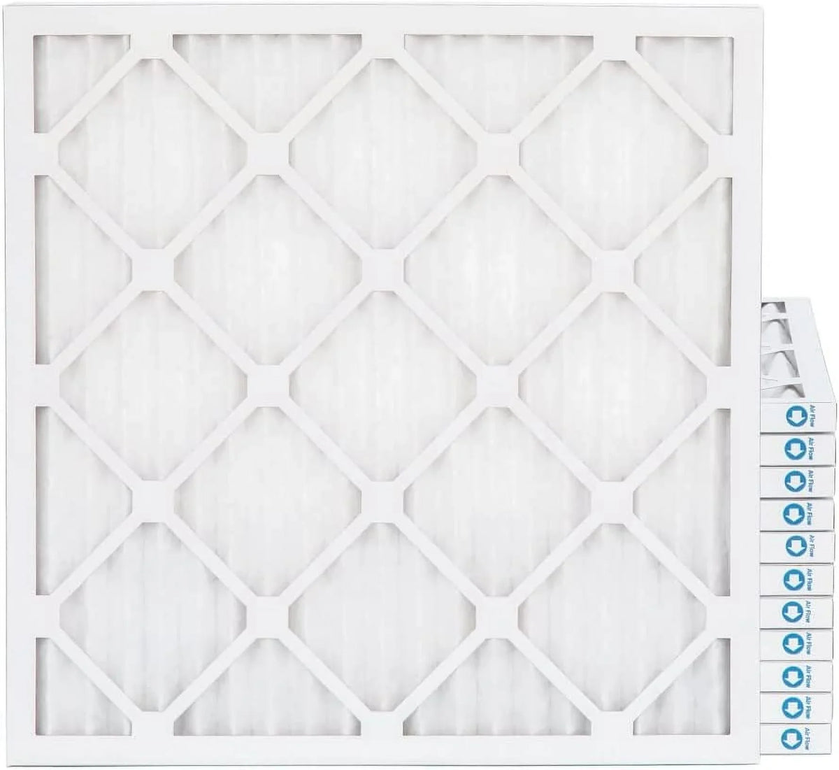 12. MERV Pamlico. Case 2'' Size: X Air By X 8 Of 20X25x2 Filters 1-3/4, HV 24-1/2 White 19-1/2 Pleated Furne