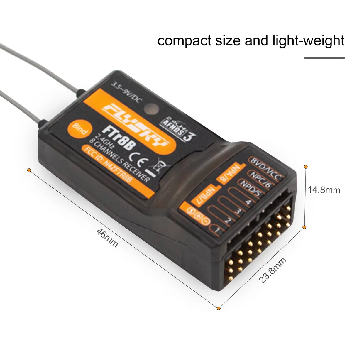 2.4GHz RF for Compatible Output Wing Helicopter Dual Airplane PWMPPMi.BUSS.BUS Drone Modules Receiver PL18 with Engineering RC AFHDS3 Vehicle Transmitters FTr8B 8CH NB4 OWSOO Fixed Glider