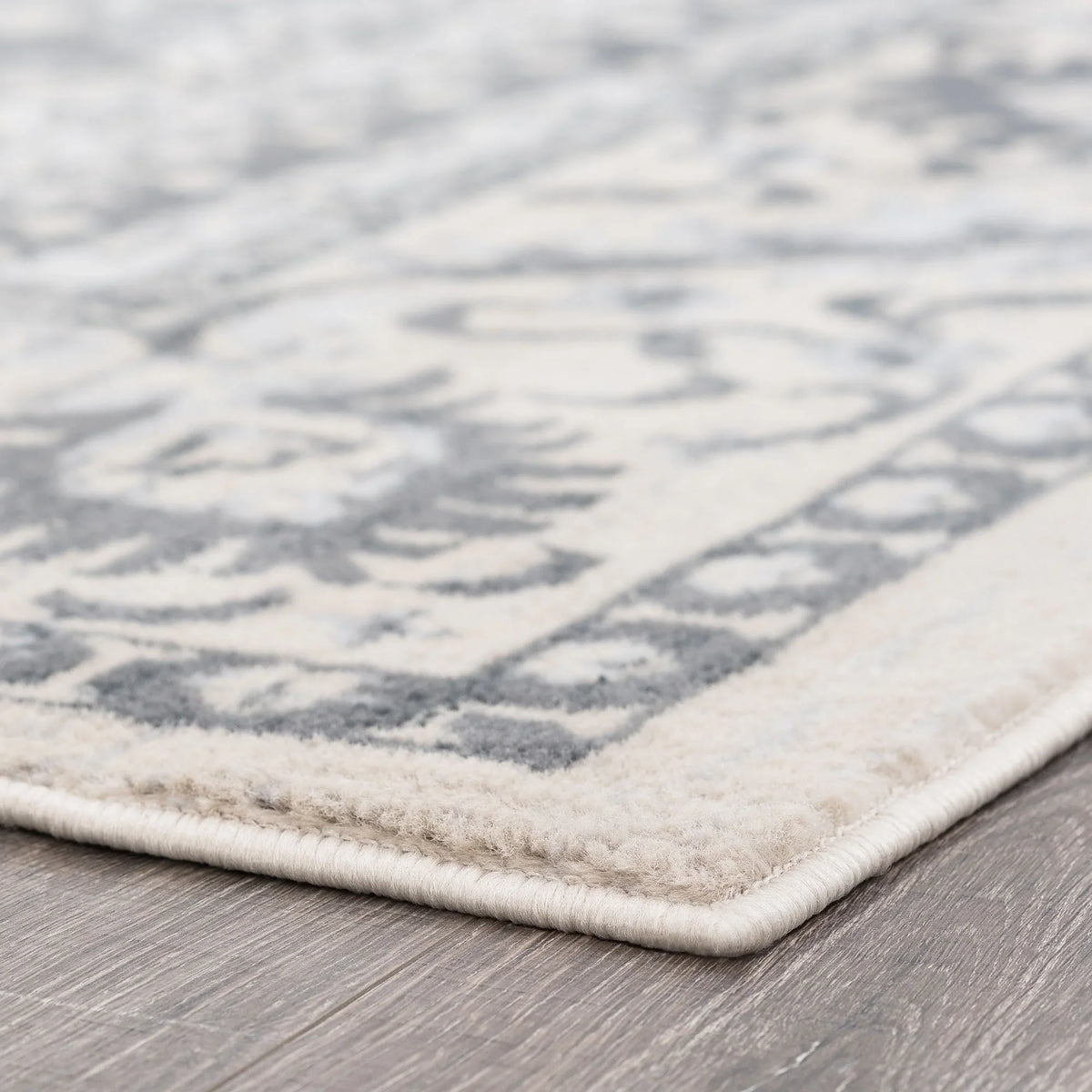 Madison 7' Traditional Tayse Rectangle Garlands x MDN3841 Dark 5' Medallion Rug Area Gray