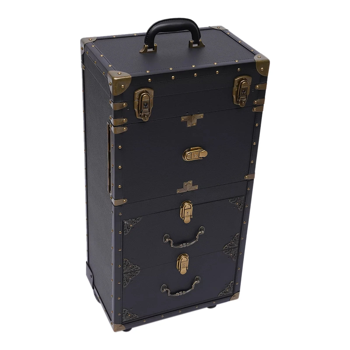 Makeup Salon Hairdressing Aiqidi Beauty Hair Stylist Trolley Luggage Tool Organizer Train Travel with Barber Case Holder Dryer Cosmetic Box Lockable Rolling