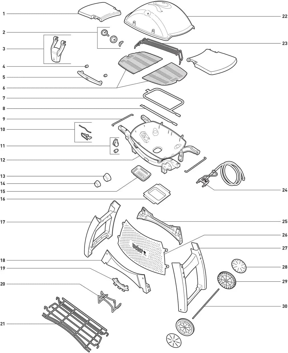Weber Grill 80452 Gas Replacement Kit Q320 Igniter