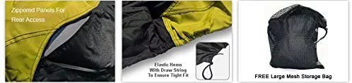 Weather Bag Yellow/Black Wave VX Trailer Covers Cruiser for Storage - Ski Protects Includes Trailerable - Weatherproof & from More! - All & Sun, Runner HO Rain, Straps Jet Yamaha 2015-2019 -