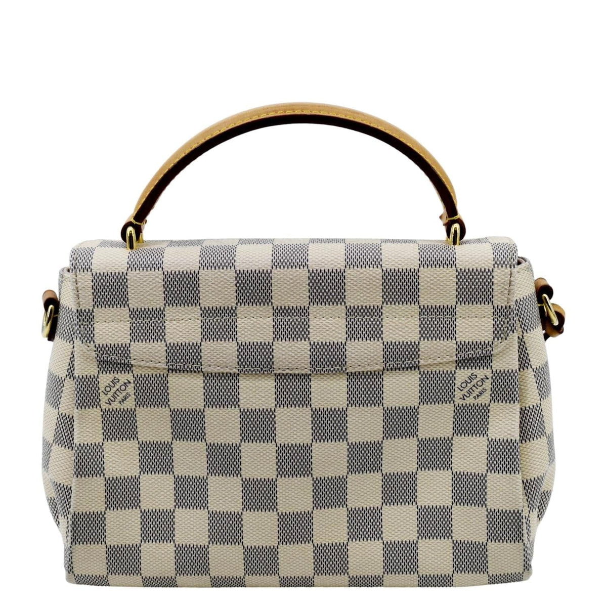 Satchel Damier White Crossbody Azur VUITTON LOUIS Pre-owned Croisette Bag