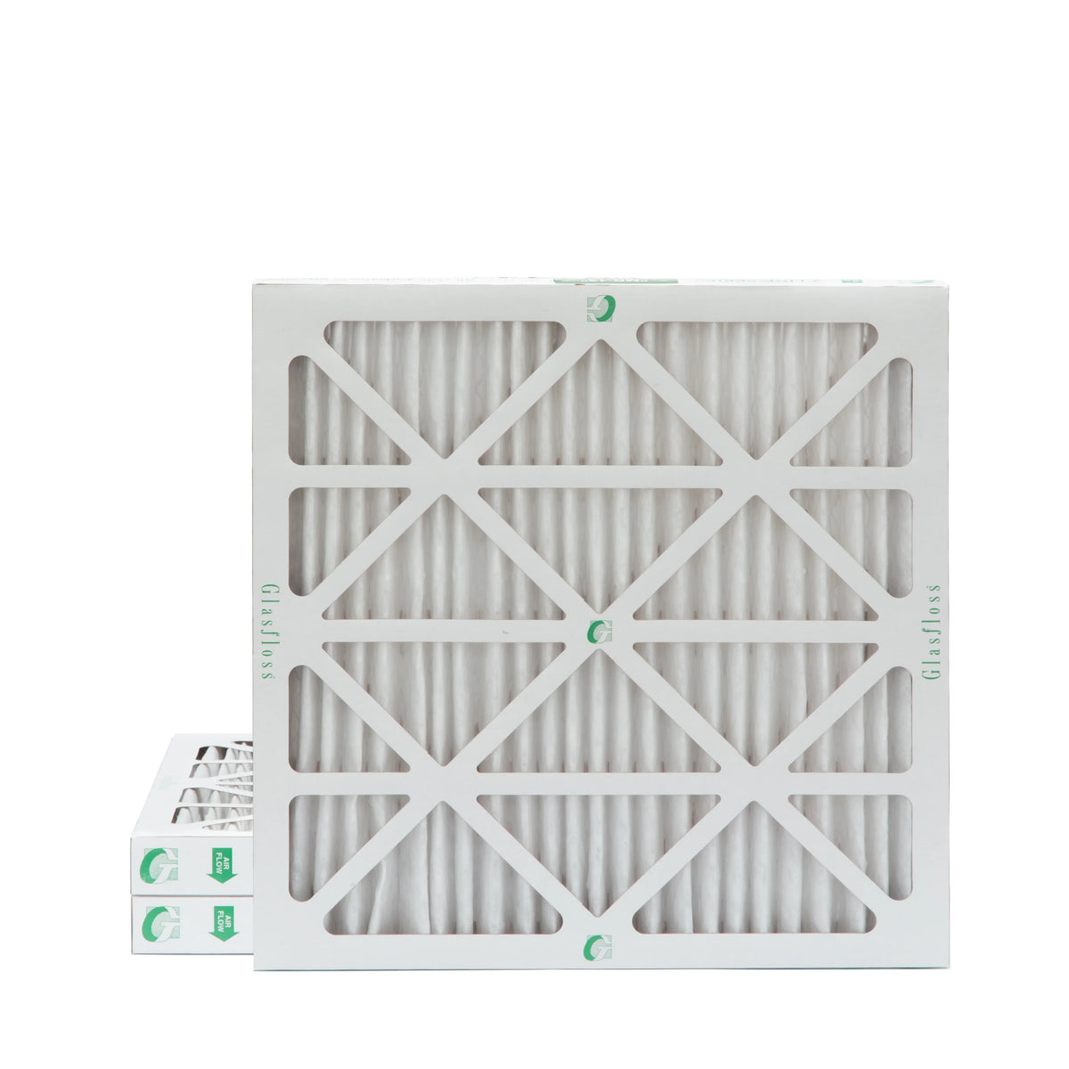 1-3/4 x by 23-3/8 Size: Glasfloss. Pleated 2" Actual x 24x24x2 Inch Air 13 Filters MERV 3 Pack 23-3/8 of