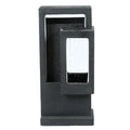 HomeStock Light Led Outdoor Gray Fountain Column With Resin Vintage Victorian Raining