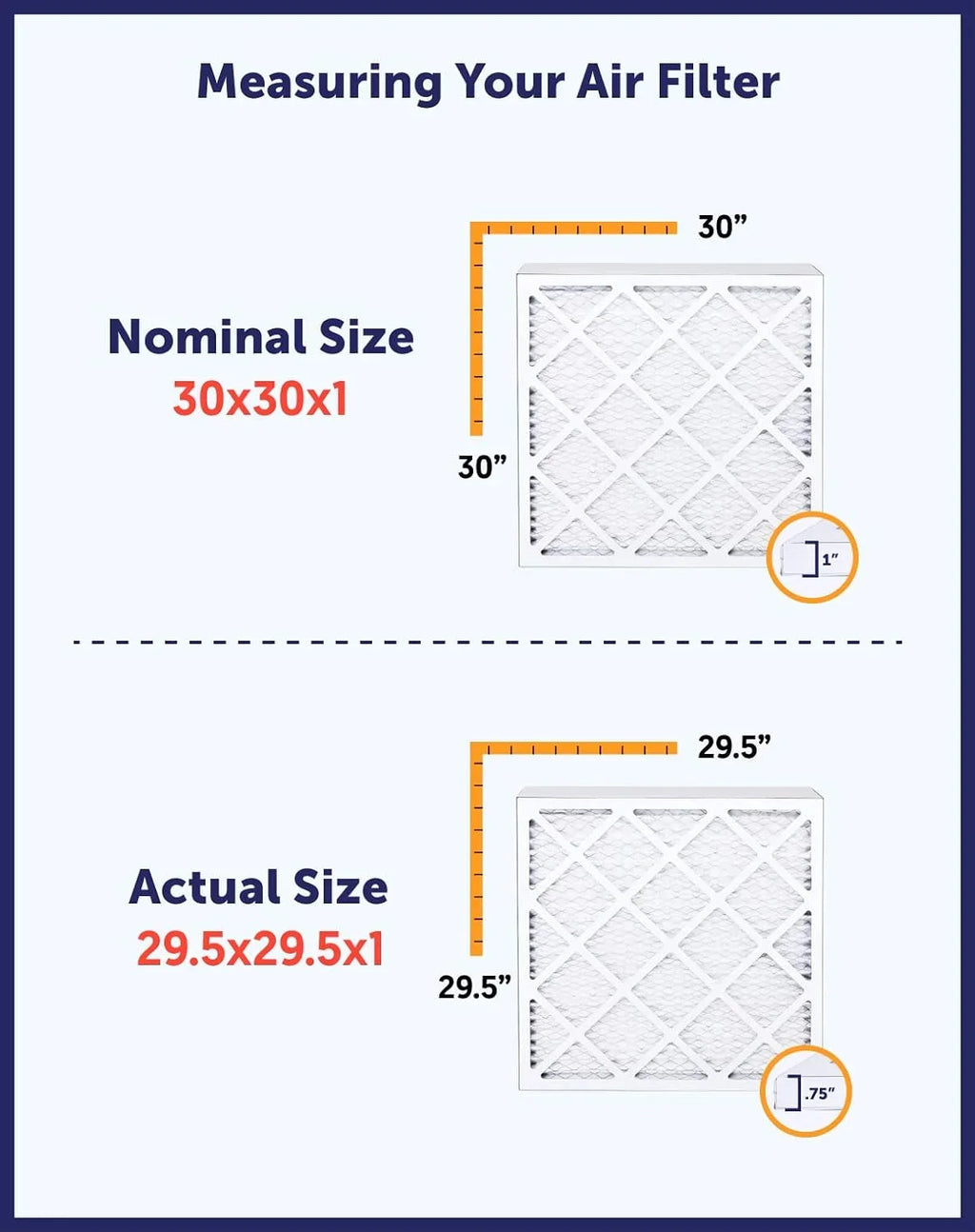 USA Filters | 35.5x53.5x1 .75" 8 MERV | Filter Air IN MADE Filter HVAC x Size: | Actual x A/C Pleated Furnace 53.5 King | 4-PACK 35.5
