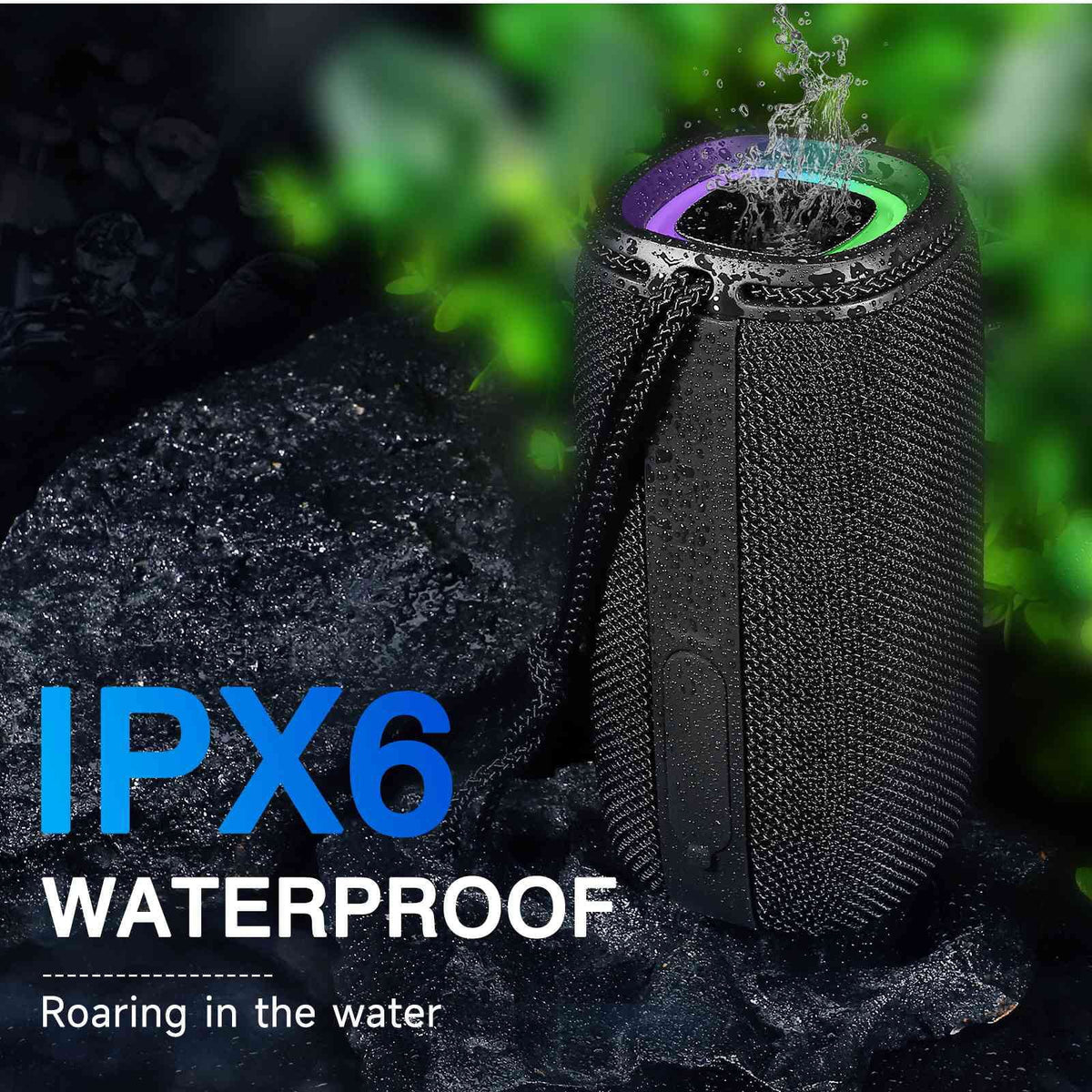 Speakers Speaker LG Wireless IPX5 Pairing, UrbanX Waterproof Punchy HD X808 with 360¡ã for One Bluetooth Portable Black G7 Surround - Bass, True Sound Speaker, BT5.3,