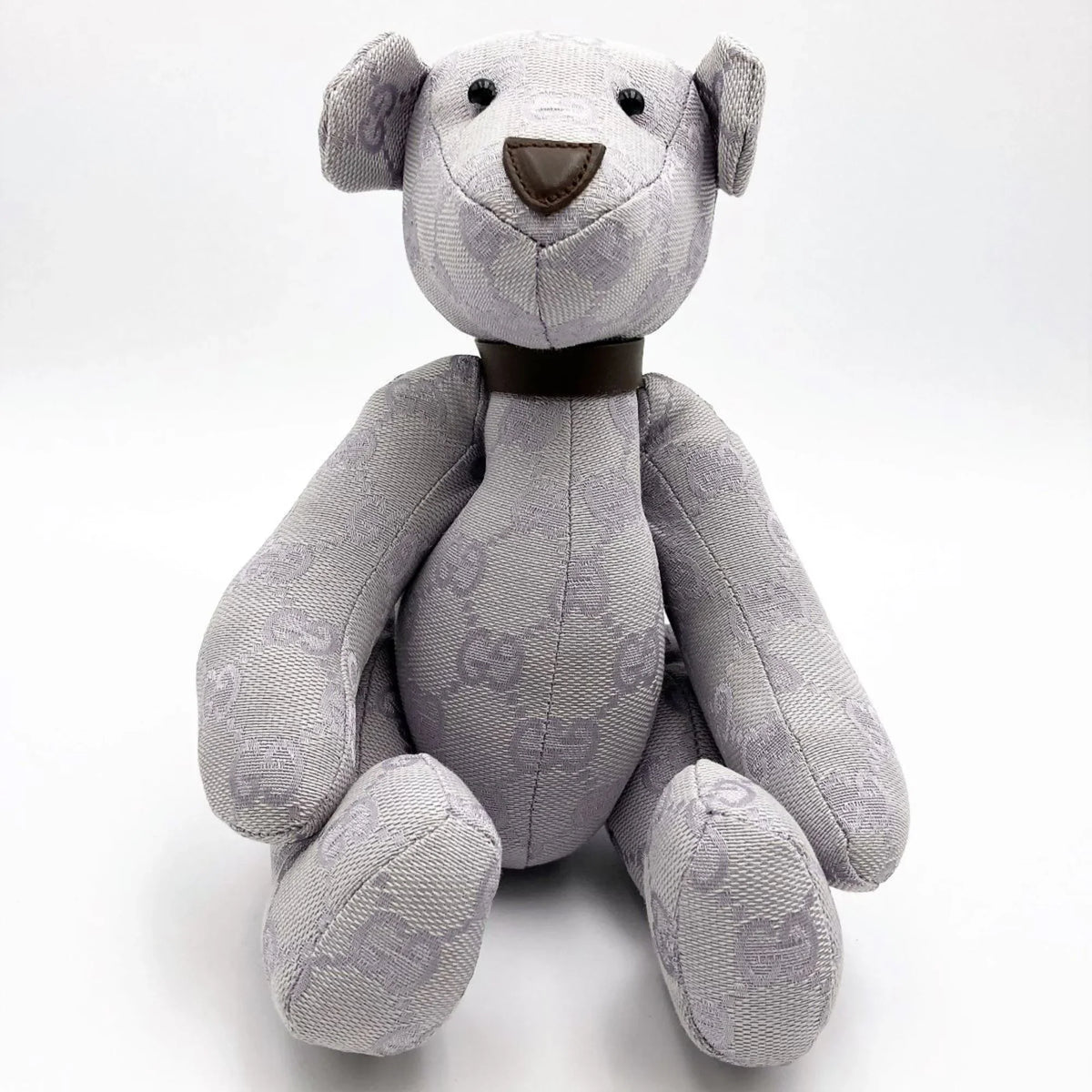 Brown Purple x Canvas Ladies Gucci Kids Pre-Owned Plush GG (Good) GUCCI Interior Bear Toy