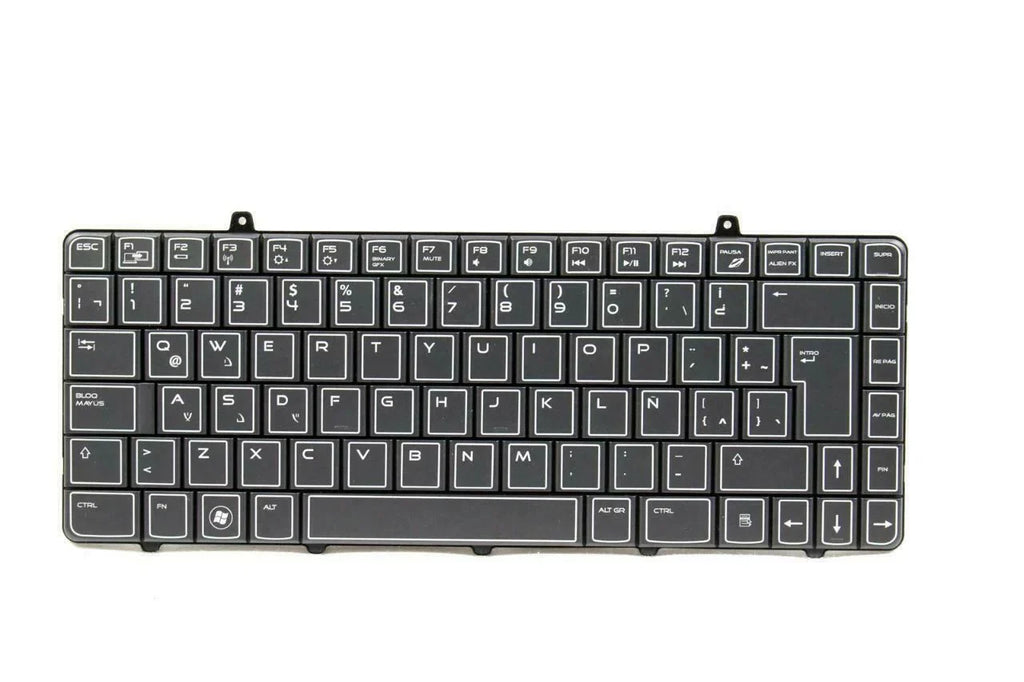 Dell DN229 Pre-Owned Spanish-Latin Laptop Alienware PK130BB1A16 Keyboard - Like New M11X