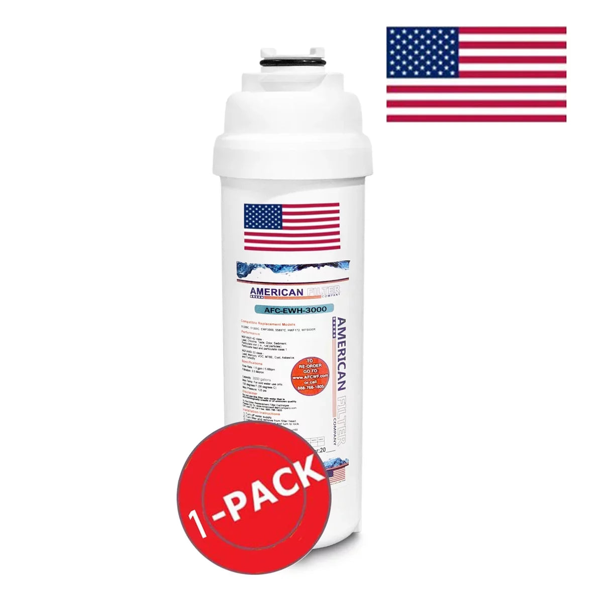 '- Water , AFC-EWH-3000 , AFC Compatible Made Pack with Elkay? LZSTL8WSVRSK in 1 U.S.A. , Filters Brand - # Model