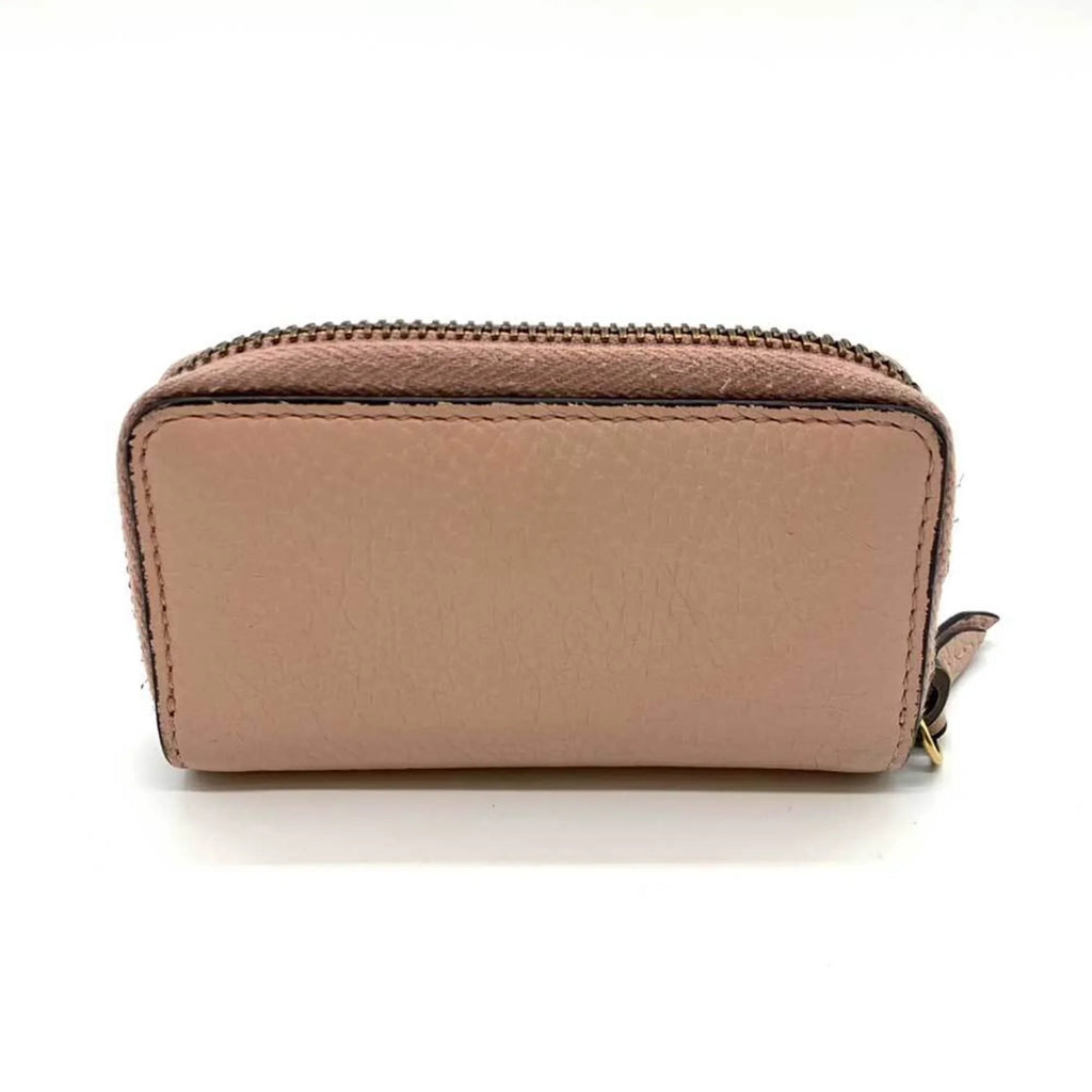 Key Coin Leather Accessories (Good) Animalier Ladies GUCCI Round Gucci Pre-Owned Pink Bee Motif Case 498096 Purse