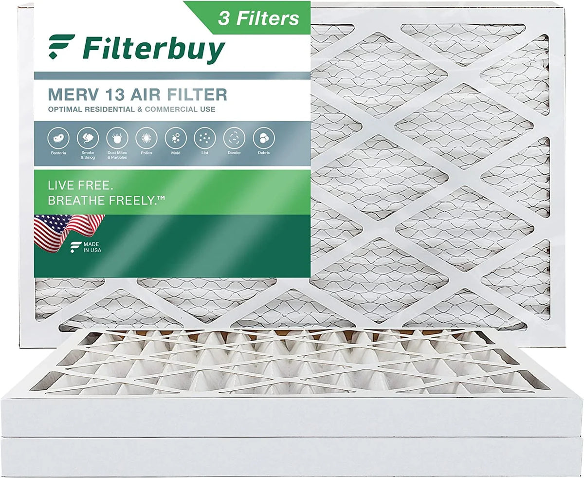 16x36x2 (3-Pack) AC Furnace HVAC MERV Air Pleated 13 Filterbuy Filters