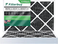 Furnace Pleated MERV HVAC AC Odor Eliminator Air 8 Carbon (5-Pack) 16x25x1 Filters with Activated Filterbuy