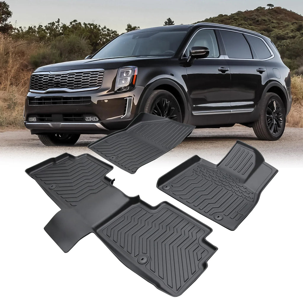 Center Console Mats,Bucket Bucket Dazzduo Telluride Telluride Floor Telluride Floor Kia Floor 2020-2023 Car moobody