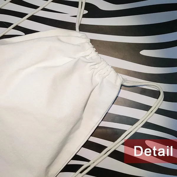 Lions Bag Fashion Deco Drawstring Canvas Lie Mesh Backpack Fierce Shopping Feline Reusable Art