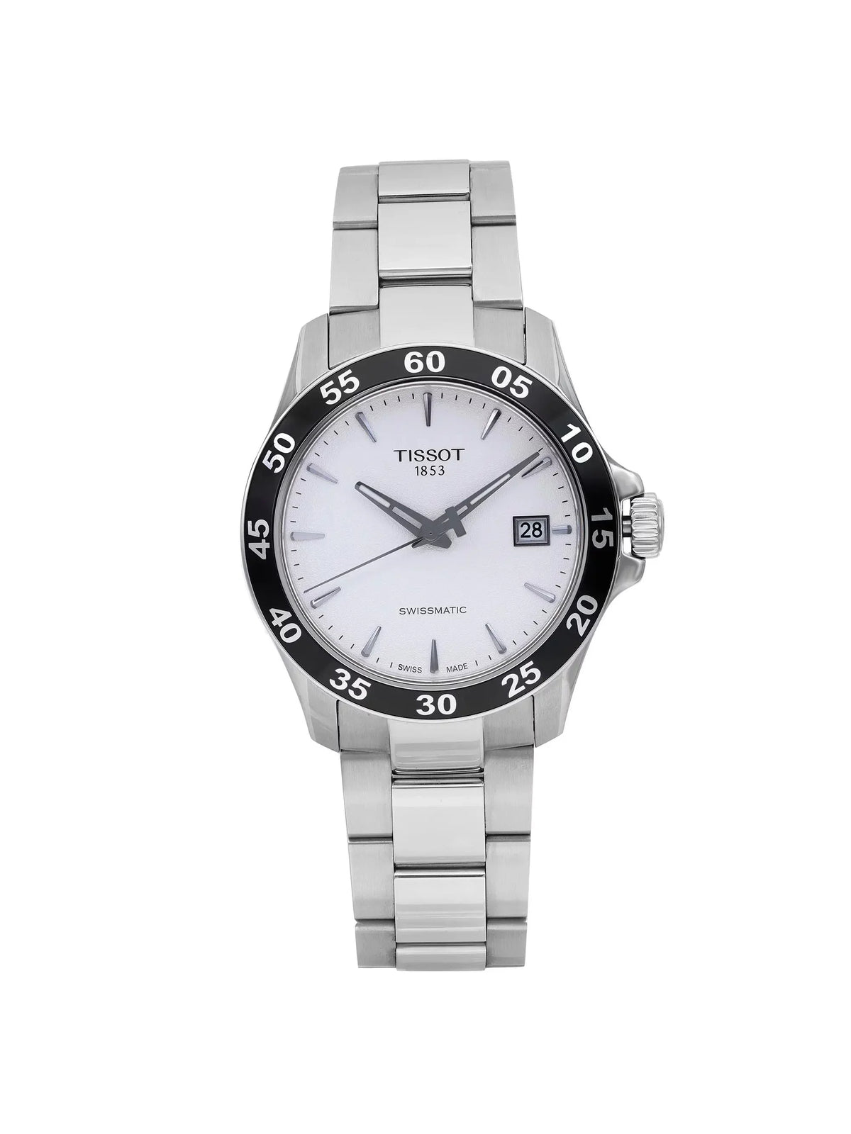 Tissot Automatic Swissmatic V8 T106.407.11.031.00 Watch Silver Steel Men Dial