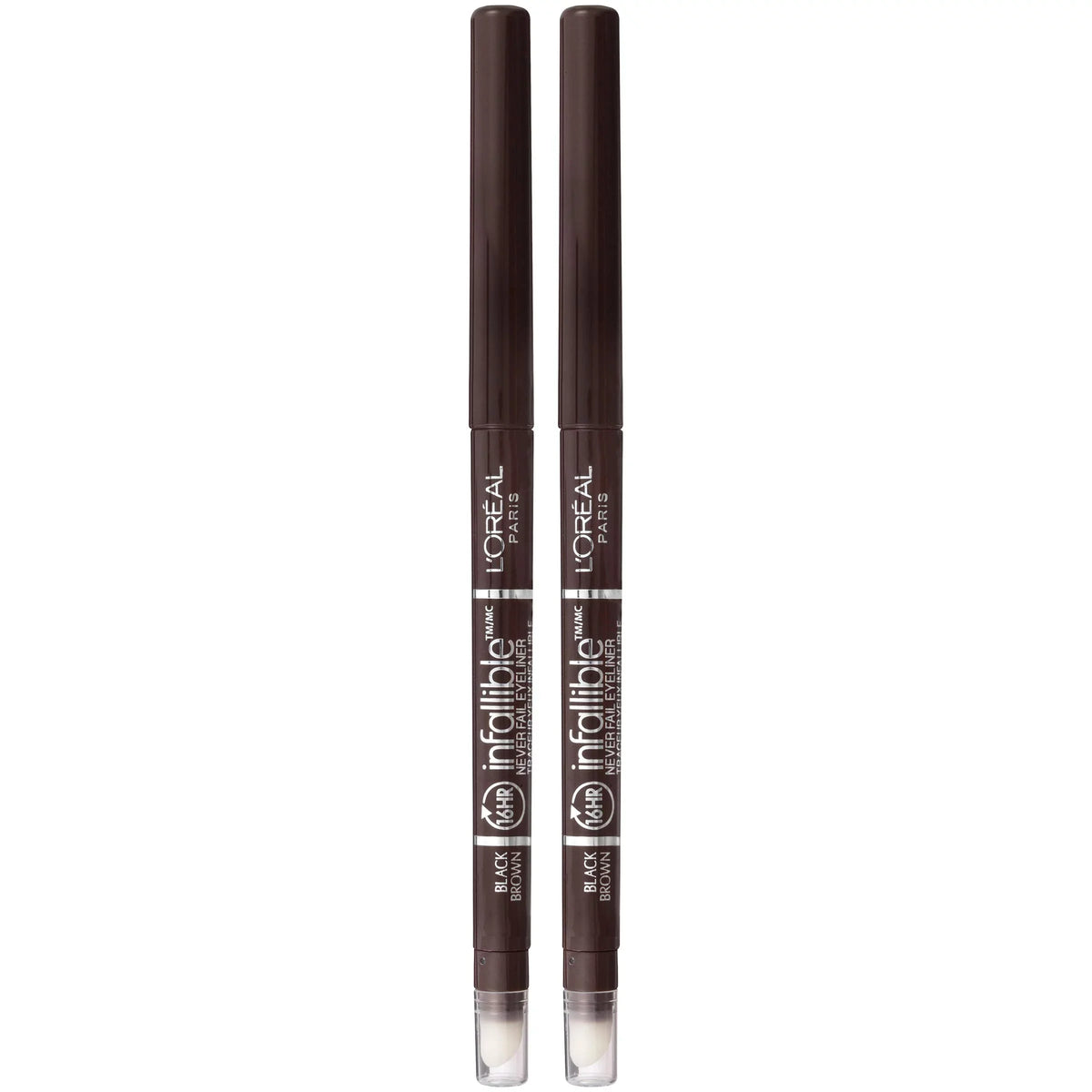 '- Enhance L'Oreal with Sharpener! Fail Eyes Eyeliner Never Black - Infallible Count Your Paris Brown, Built-In 2 Includes