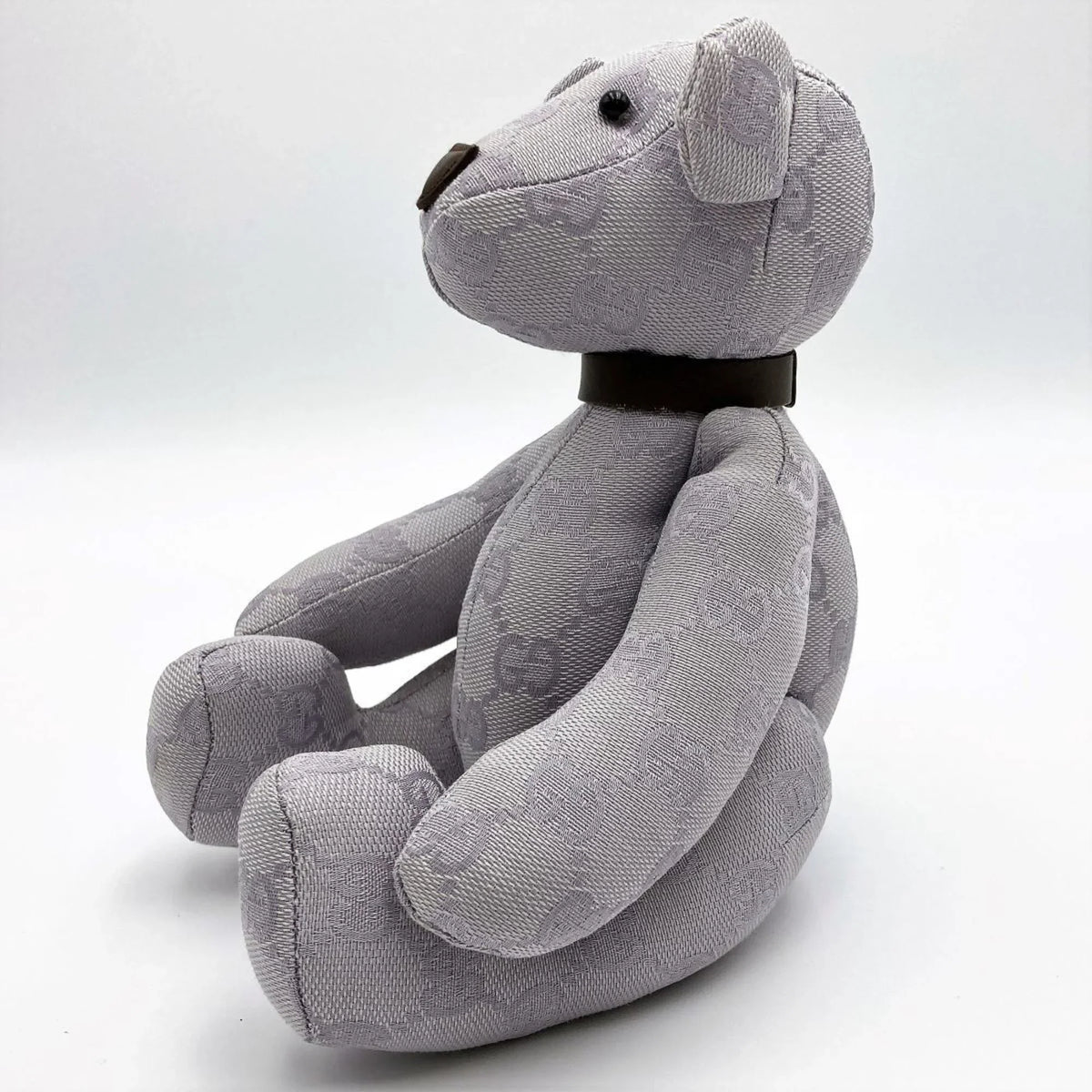 Brown Purple x Canvas Ladies Gucci Kids Pre-Owned Plush GG (Good) GUCCI Interior Bear Toy