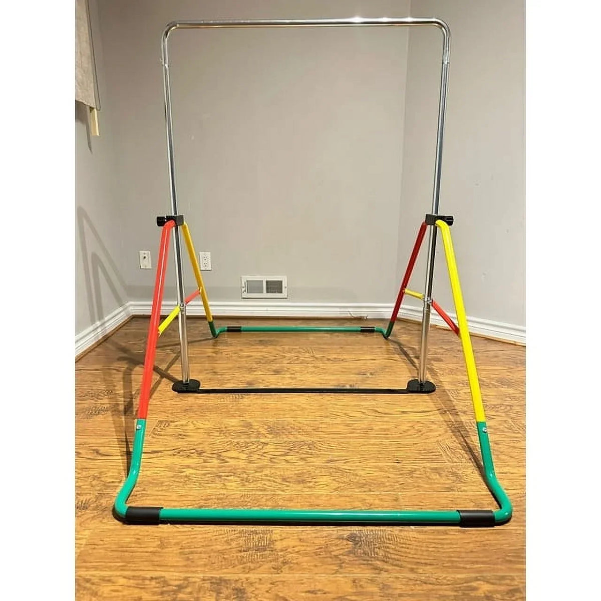 Kids' Equipment, Adjustable Home Playground Red/Yellow, Bar - Gymnastics Training Expandable Folding &