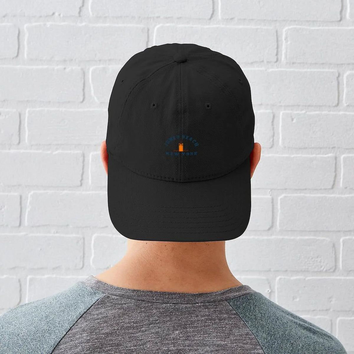 Canvas Beach Adjustable Cotton Cap Hat Jones Baseball Hat Baseball - Black Printed Black - CafePress