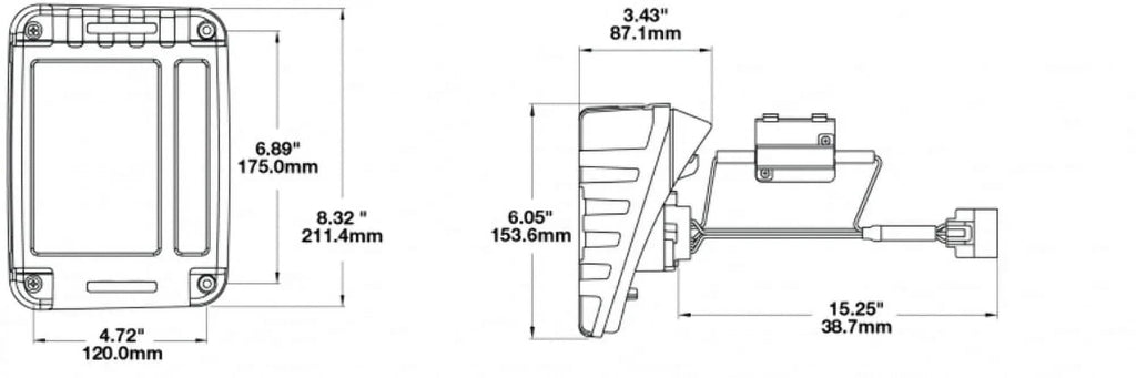 J DOT) JW Kit, (JEEP 279 Tail Pair Speaker Light