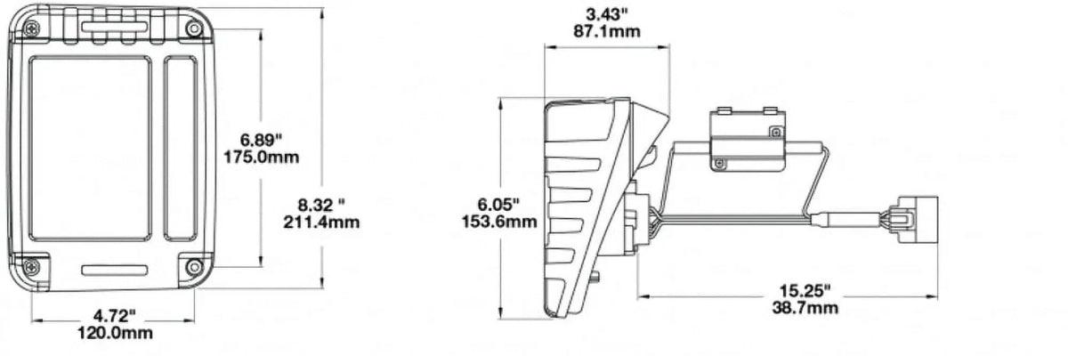 J DOT) JW Kit, (JEEP 279 Tail Pair Speaker Light