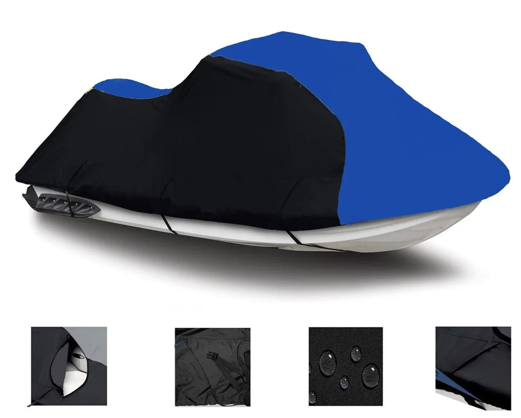 1997 for Trailerable 1996 / 1994 750 600 DENIER / Compatible 900 Kawasaki STX BLACK BLUE Jet HEAVY-DUTY, Ski 1998 Cover Cover 1995