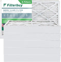 Furnace Filterbuy 16x30x4 HVAC MERV 13 Air AC Filters (6-Pack) Pleated