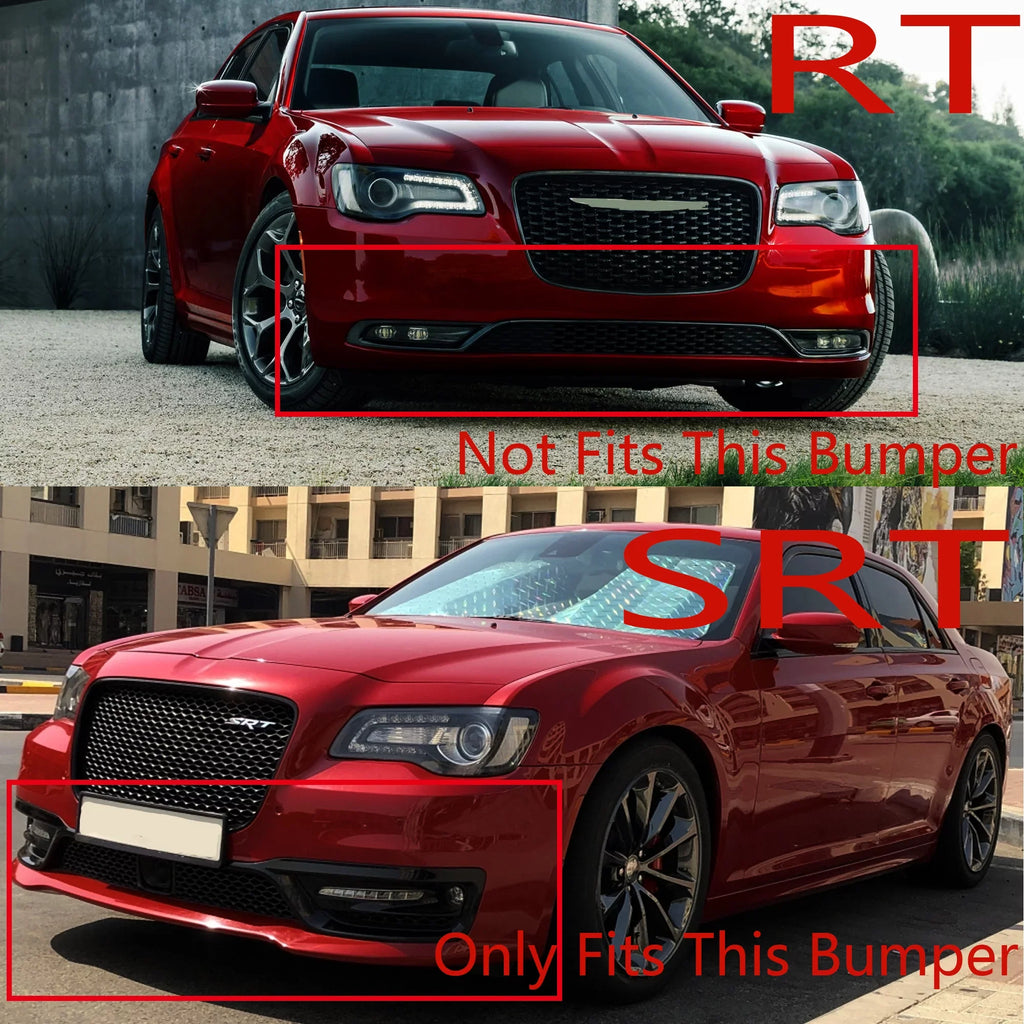 Bumper 2015-2022 Lower Black Lip Front for Sedan 300 SRT Chrysler NINTE Matte