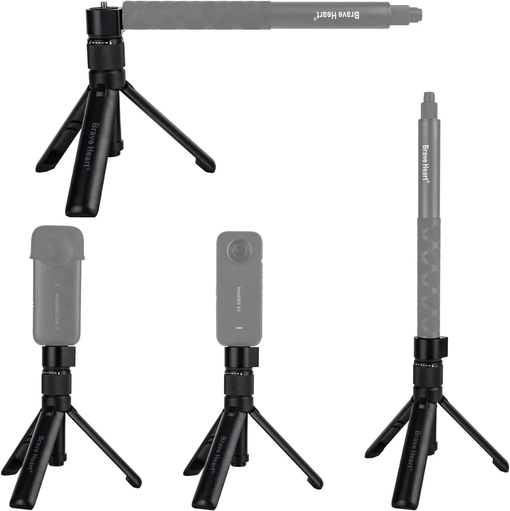 2,ONE X3,ONE X2,ONE 360 Multi-Functional Fold Insta Tripod insta360 R,ONE RS,GO Time Tripod Tabletop Handle Bullet for