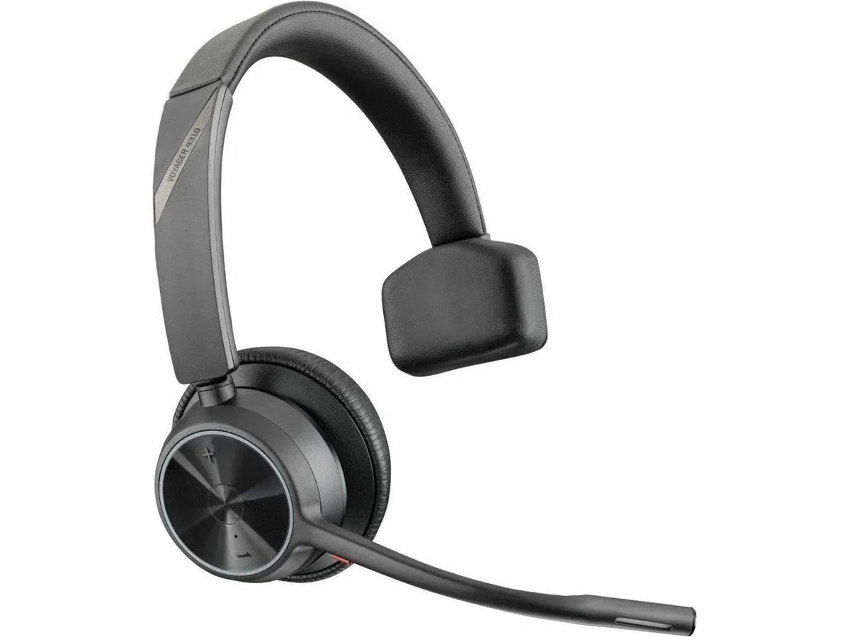 Ear-cup - - Assistant - - Wireless - 298.6 Headset kHz Voyager Hz - Electret Mono - - Charge Bluetooth with Monaural Over-the-head, - - Poly Google 20 Siri, ft 20 On-ear USB-C Condense... - 4310 Stand